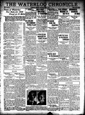 Waterloo Chronicle (Waterloo, On1868), 3 Apr 1930