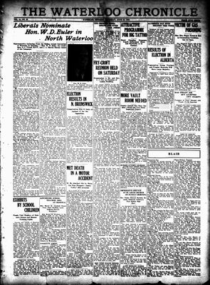 Waterloo Chronicle (Waterloo, On1868), 26 Jun 1930