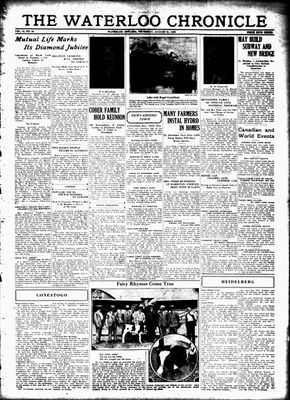 Waterloo Chronicle (Waterloo, On1868), 21 Aug 1930