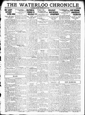 Waterloo Chronicle (Waterloo, On1868), 7 May 1931