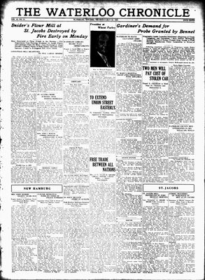 Waterloo Chronicle (Waterloo, On1868), 21 May 1931