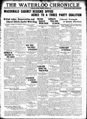 Waterloo Chronicle (Waterloo, On1868), 27 Aug 1931