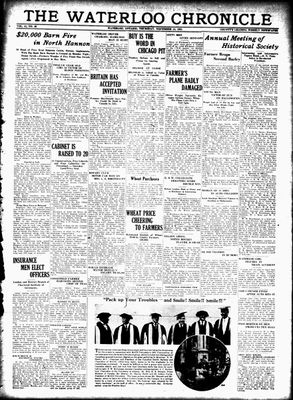 Waterloo Chronicle (Waterloo, On1868), 12 Nov 1931