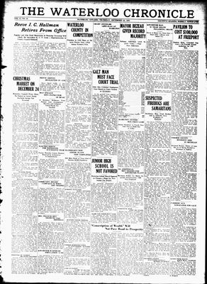 Waterloo Chronicle (Waterloo, On1868), 10 Dec 1931