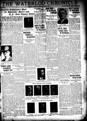 Waterloo Chronicle (Waterloo, On1868), 7 Jan 1932