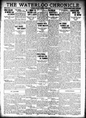 Waterloo Chronicle (Waterloo, On1868), 16 Jun 1932