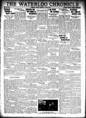 Waterloo Chronicle (Waterloo, On1868), 30 Jun 1932