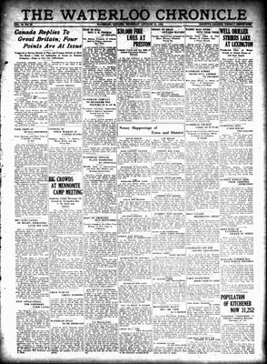 Waterloo Chronicle (Waterloo, On1868), 11 Aug 1932