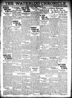 Waterloo Chronicle (Waterloo, On1868), 6 Oct 1932