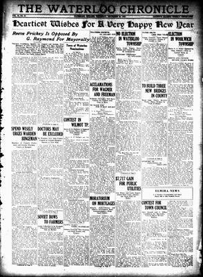 Waterloo Chronicle (Waterloo, On1868), 29 Dec 1932