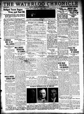 Waterloo Chronicle (Waterloo, On1868), 23 Mar 1933