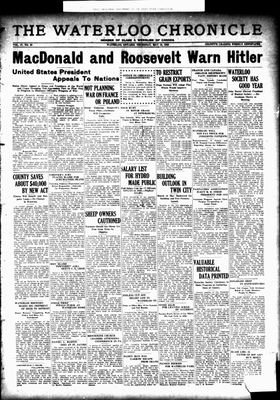 Waterloo Chronicle (Waterloo, On1868), 18 May 1933