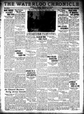 Waterloo Chronicle (Waterloo, On1868), 25 May 1933