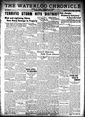 Waterloo Chronicle (Waterloo, On1868), 8 Jun 1933