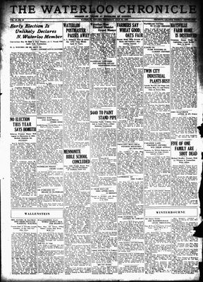 Waterloo Chronicle (Waterloo, On1868), 27 Jul 1933