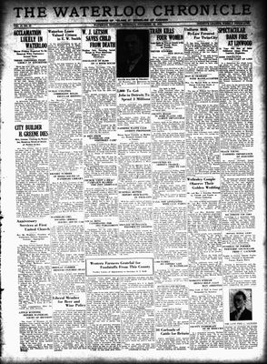 Waterloo Chronicle (Waterloo, On1868), 23 Nov 1933