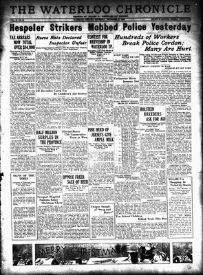 Waterloo Chronicle (Waterloo, On1868), 21 Dec 1933