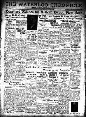 Waterloo Chronicle (Waterloo, On1868), 28 Dec 1933