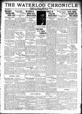 Waterloo Chronicle (Waterloo, On1868), 31 May 1934