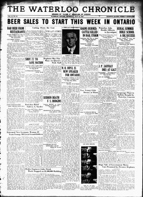 Waterloo Chronicle (Waterloo, On1868), 19 Jul 1934