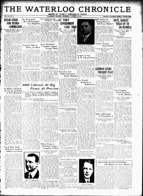 Waterloo Chronicle (Waterloo, On1868), 30 Aug 1934