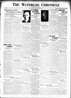 Waterloo Chronicle (Waterloo, On1868), 8 Nov 1934