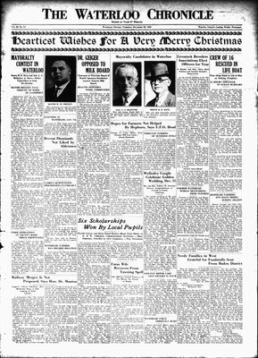 Waterloo Chronicle (Waterloo, On1868), 20 Dec 1934