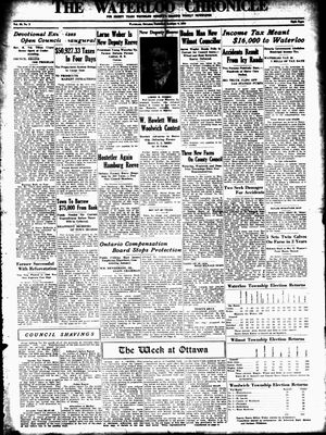 Waterloo Chronicle (Waterloo, On1868), 9 Jan 1936