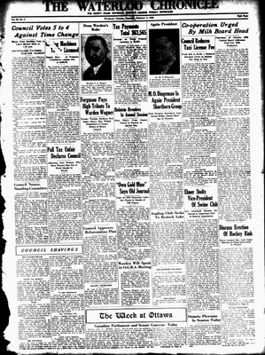 Waterloo Chronicle (Waterloo, On1868), 6 Feb 1936