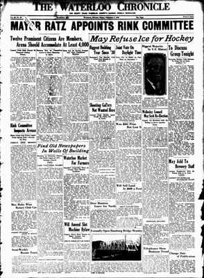 Waterloo Chronicle (Waterloo, On1868), 6 Nov 1936