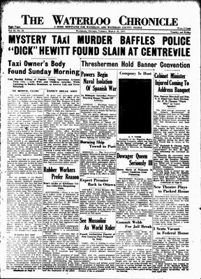 Waterloo Chronicle (Waterloo, On1868), 16 Mar 1937