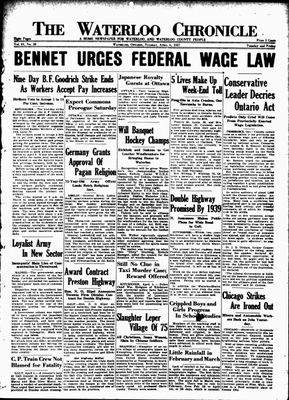 Waterloo Chronicle (Waterloo, On1868), 6 Apr 1937