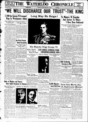 Waterloo Chronicle (Waterloo, On1868), 14 May 1937