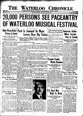 Waterloo Chronicle (Waterloo, On1868), 29 Jun 1937