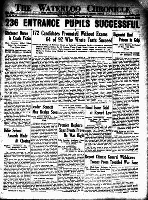 Waterloo Chronicle (Waterloo, On1868), 20 Jul 1937