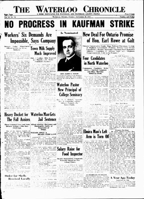 Waterloo Chronicle (Waterloo, On1868), 28 Sep 1937