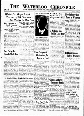 Waterloo Chronicle (Waterloo, On1868), 19 Oct 1937