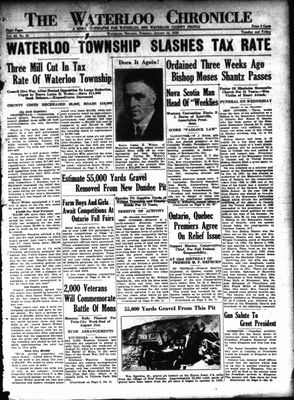 Waterloo Chronicle (Waterloo, On1868), 16 Aug 1938