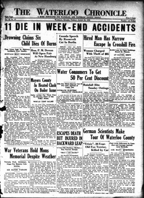 Waterloo Chronicle (Waterloo, On1868), 23 Aug 1938