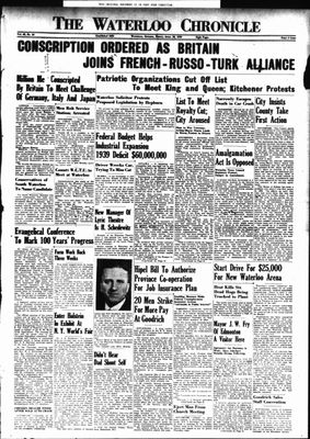 Waterloo Chronicle (Waterloo, On1868), 28 Apr 1939