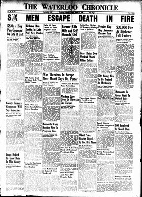 Waterloo Chronicle (Waterloo, On1868), 4 Aug 1939: Waterloo Public ...