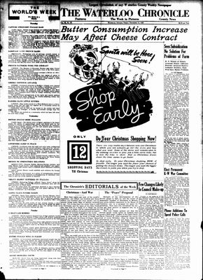 Waterloo Chronicle (Waterloo, On1868), 13 Dec 1940