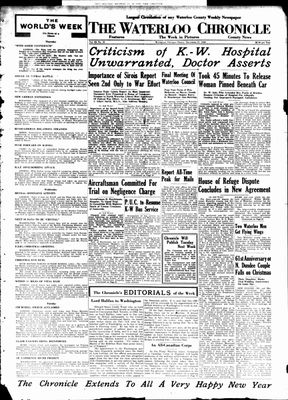 Waterloo Chronicle (Waterloo, On1868), 27 Dec 1940