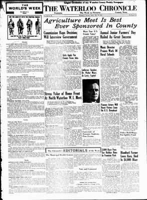 Waterloo Chronicle (Waterloo, On1868), 30 May 1941