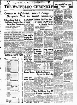 Waterloo Chronicle (Waterloo, On1868), 1 May 1942