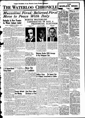 Waterloo Chronicle (Waterloo, On1868), 30 Jul 1943