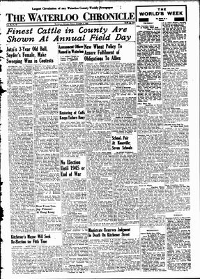 Waterloo Chronicle (Waterloo, On1868), 1 Oct 1943