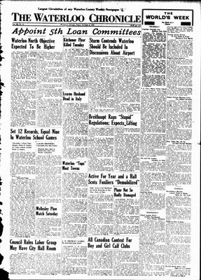 Waterloo Chronicle (Waterloo, On1868), 8 Oct 1943