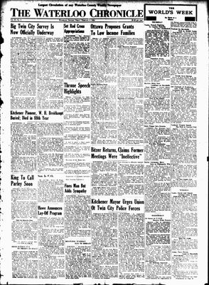 Waterloo Chronicle (Waterloo, On1868), 4 Feb 1944