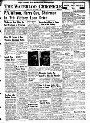 Waterloo Chronicle (Waterloo, On1868), 13 Oct 1944